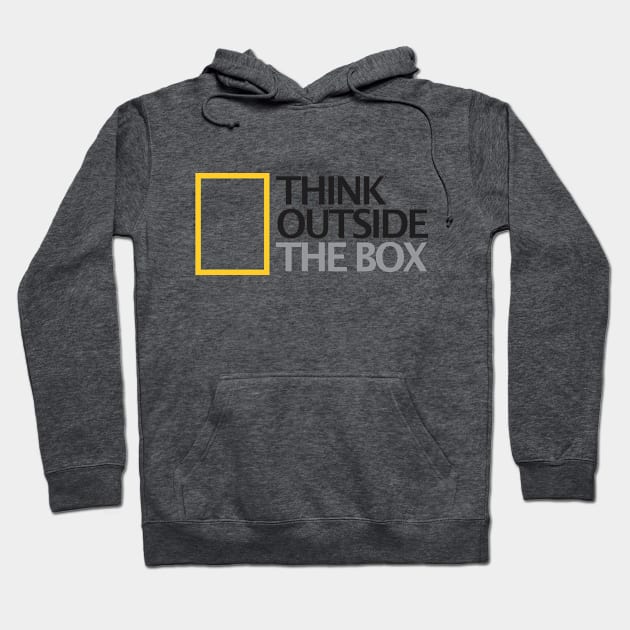 Think Outside The Box Hoodie by Diskarteh